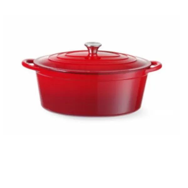 Emaillierter Gusseisentopf Rot - 6,8 L